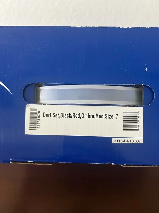 Riedell Dart Black/Red Ombre Quad Roller Skates - Picture 9 of 9